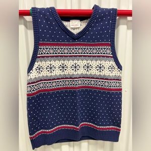 Hanna Andersson Winter Youth Sweater Vest